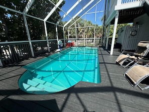 A heated pool