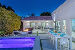 Outdoor dining - Royal Escape – Private Pool Retreat in Movie Colony (Palm Springs)