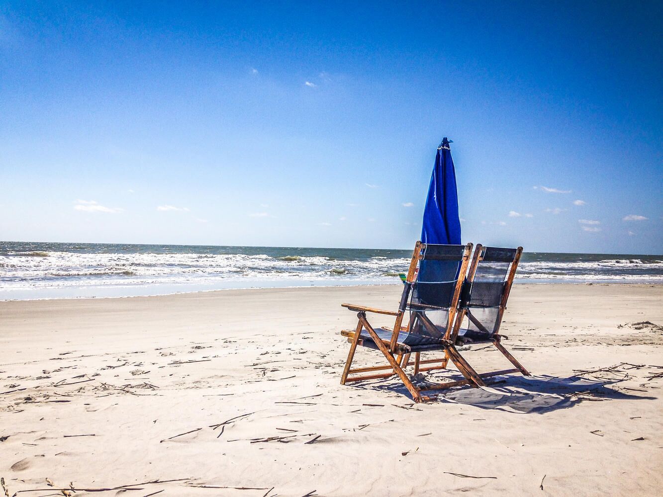 In Strandnähe, Liegestühle