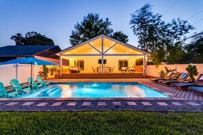 Indoor pool, a heated pool