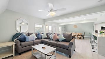 Smart TV, video games, ping pong, books