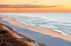 Beach nearby, sun-loungers, beach towels