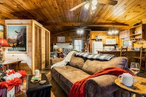 Smart TV, fireplace, video games, table tennis