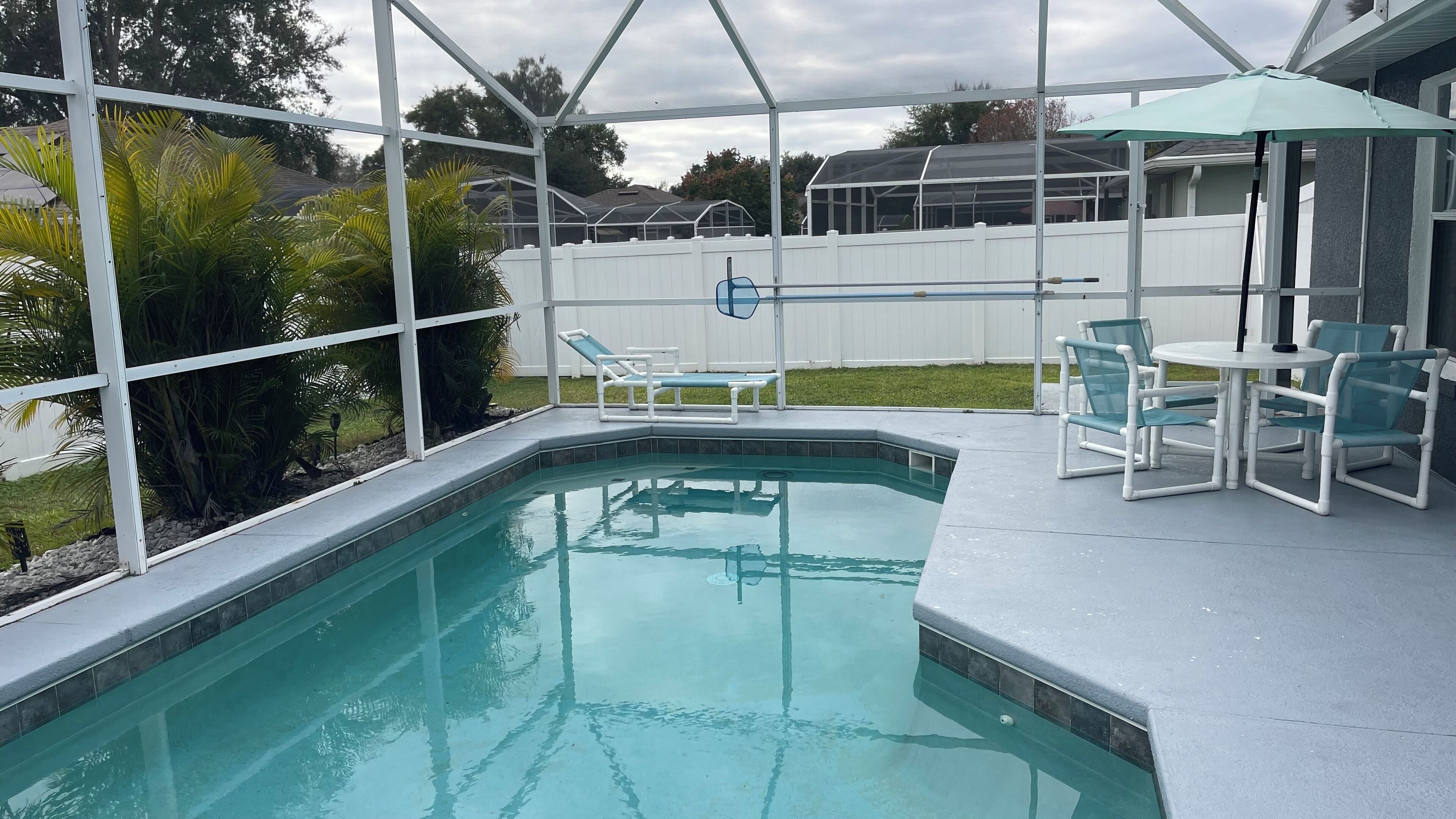 Et oppvarmet basseng