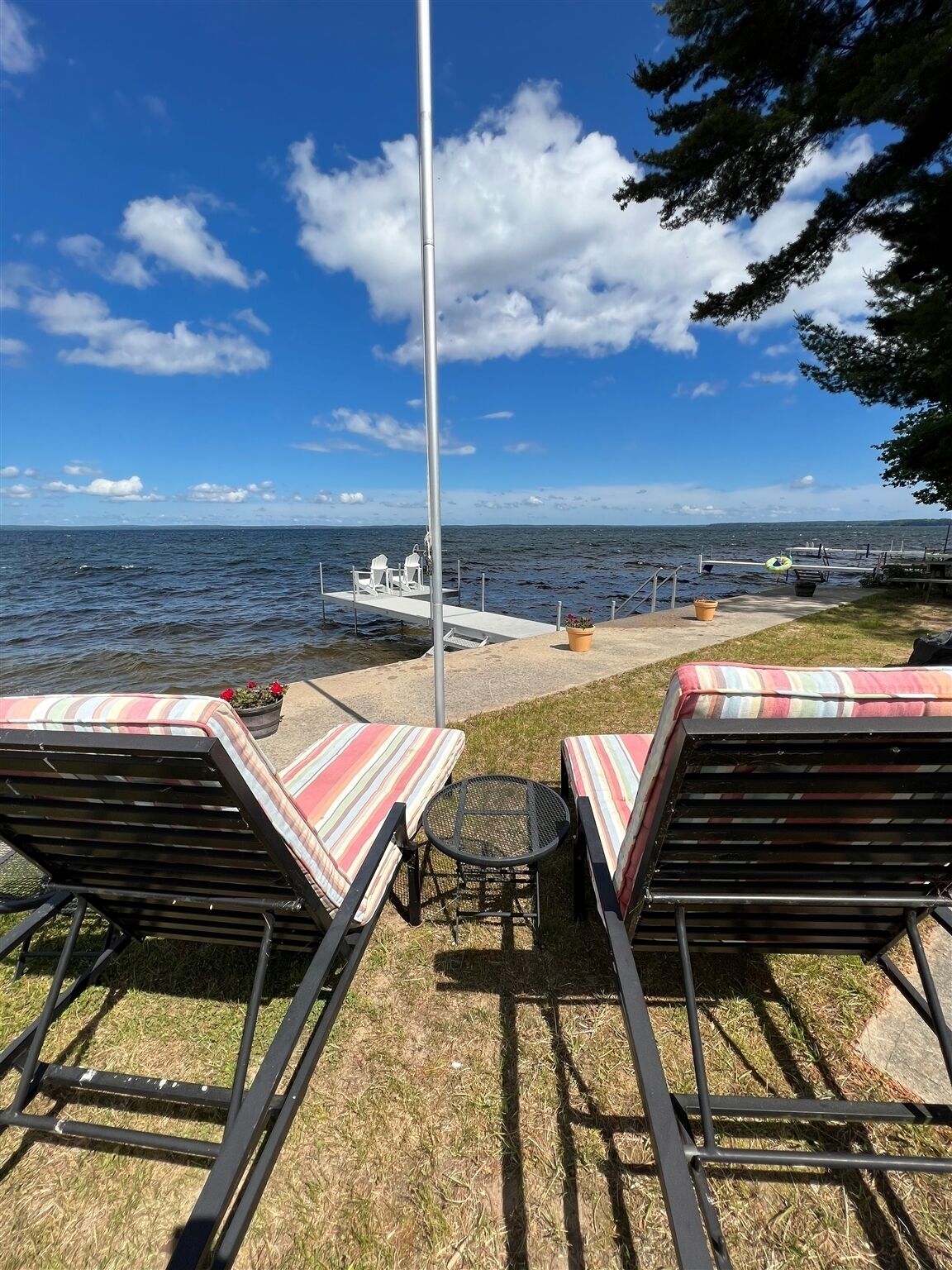 Sebago Waterfront with Dock.