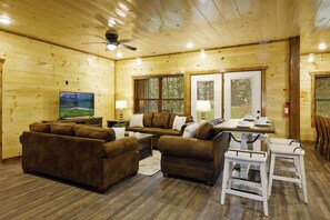 Smart TV, fireplace, offices