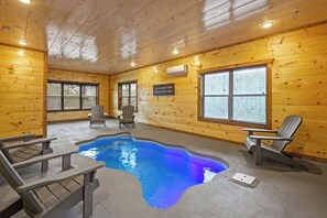Indoor pool, a heated pool