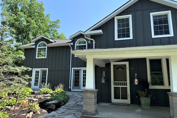 A sparkling glass of mimosa is calling!! Step out onto your inviting porch!