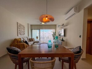 TV, offices - Incredibly Beautiful condo just steps to the beach (Punta Cana)