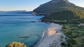 Beach nearby, sun-loungers