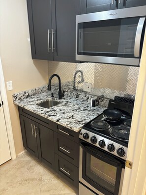 Fridge, microwave, oven, stovetop - 2 beds 1 bath full kitchen extended stay  (Tampa)