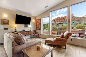 Smart-TV, bøker, kontorer og printere