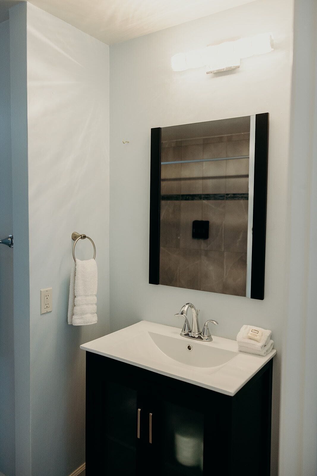 superior double room, 2 queen beds, ocean view | bathroom | shower, hair dryer, towels