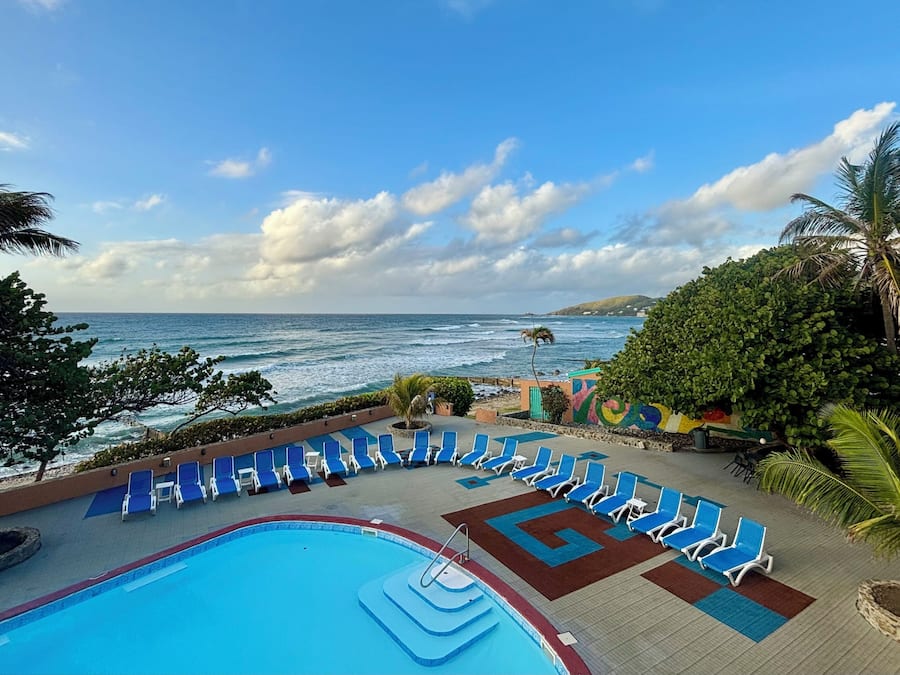 Outdoor pool, open 8:00 AM to 8:00 PM, sun loungers