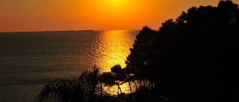 Vue depuis lâhĂ©bergement