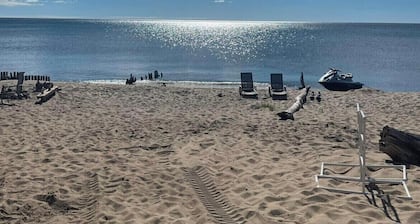 Lake Huron Beach Front Cabin for two.