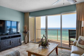 Smart TV - Updated beachfront condo with huge balcony and amazing views! (Panama City Beach)