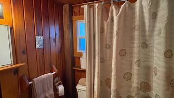 Dusche, HandtĂŒcher, Toilettenpapier