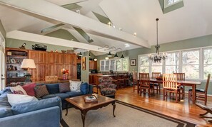 TV, fireplace, DVD player