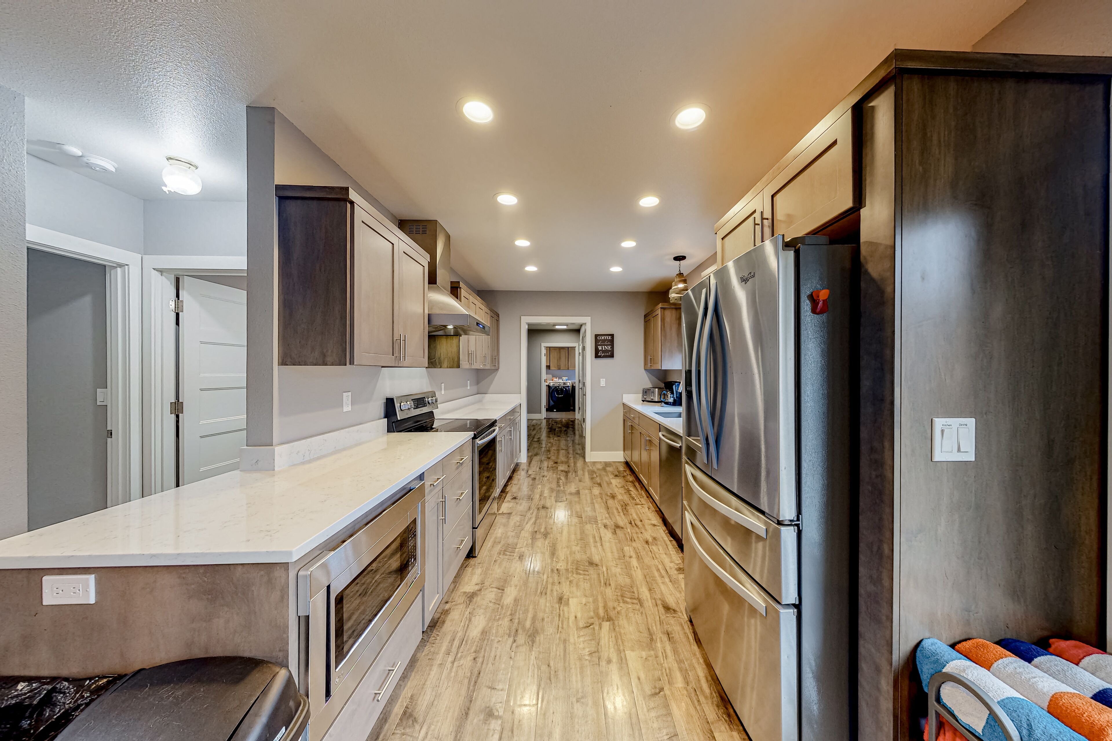 Contemporary, Dog-Friendly Home with a Furnished Deck, Free WiFi, & Game Room