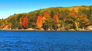 A lake with a forested shoreline. - #6 Miami Beach Resort  (Au Sable Charter Township)