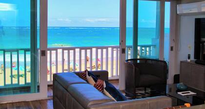 The BEACH PAD- A Beachfront, Full Ocean View Apartment