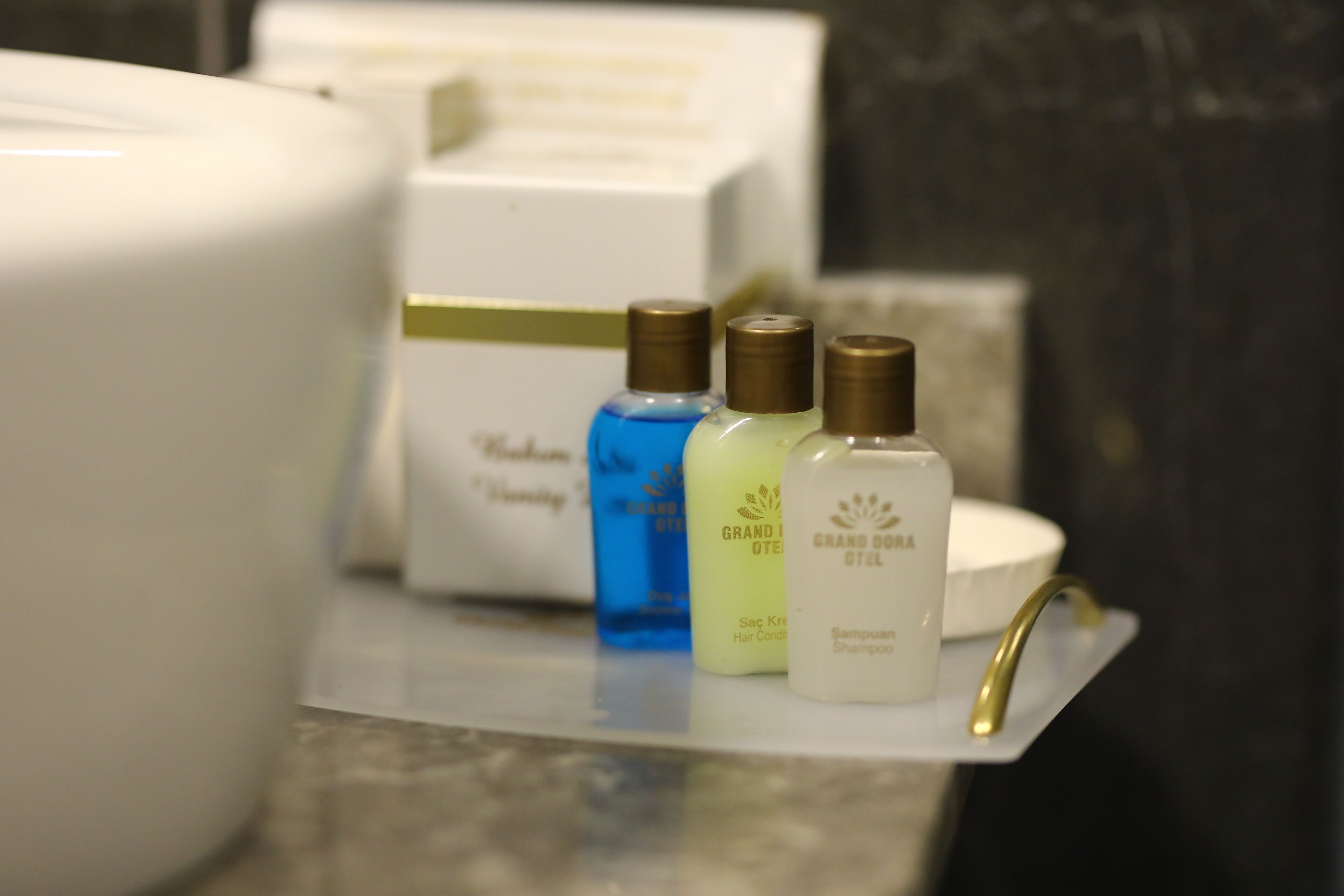 luxury room | bathroom amenities | shower, rainfall showerhead, hair dryer, slippers