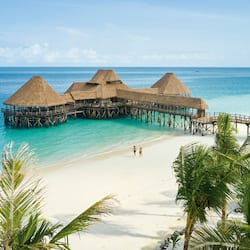 On the beach, white sand