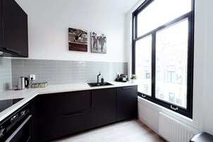 Luxury Apartment, 2 Bedrooms, Non Smoking | Private kitchen | Coffee/tea maker, electric kettle, cookware/dishes/utensils