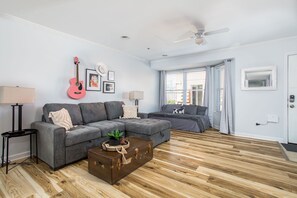 Smart TV, video games, books, video library