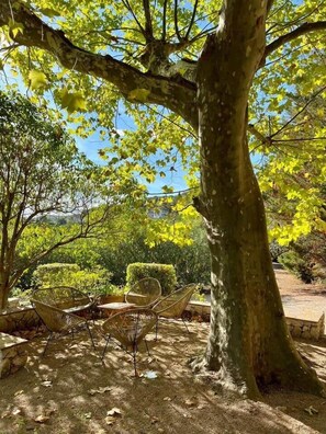 Terrace/patio - Stately property with 3 tennis & sport courts and a large pool, village 5' walk (Callas)