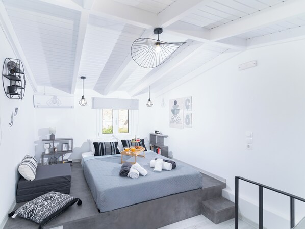 Quarto casal exclusivo | Roupas de cama premium, individualmente decorados