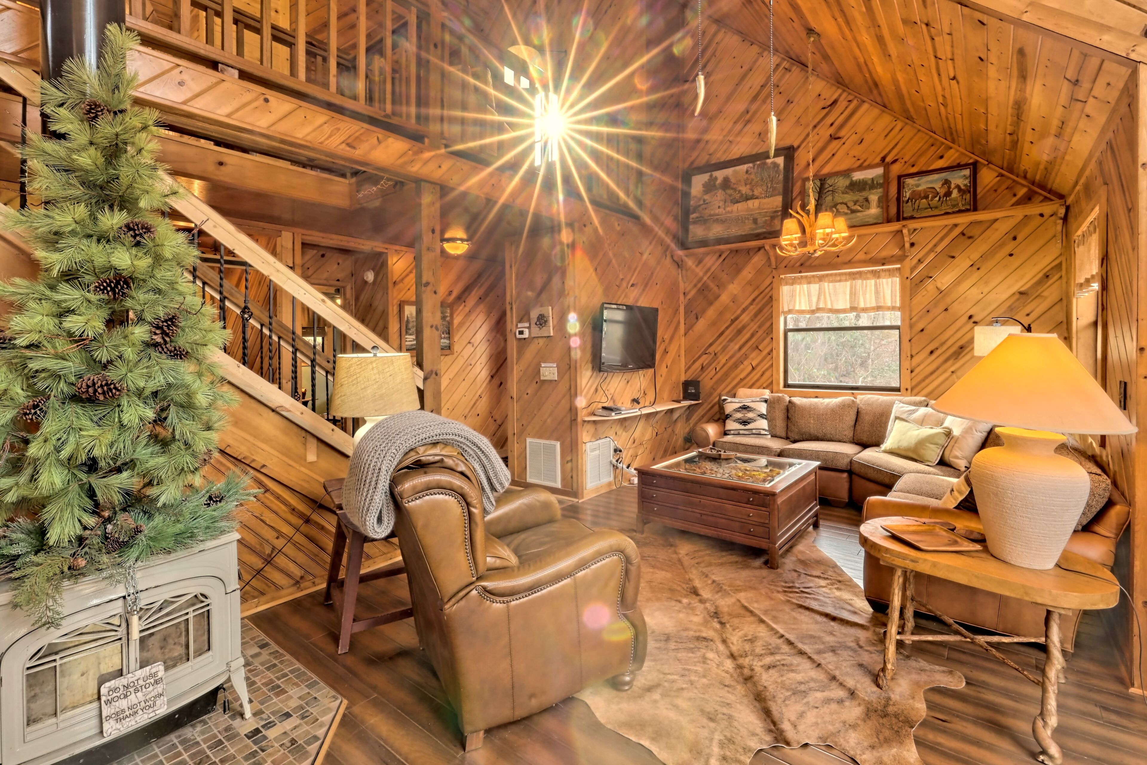 Compass Cottage 1 on Fodder Creek near Brasstown Bald  Hiawassee, GA