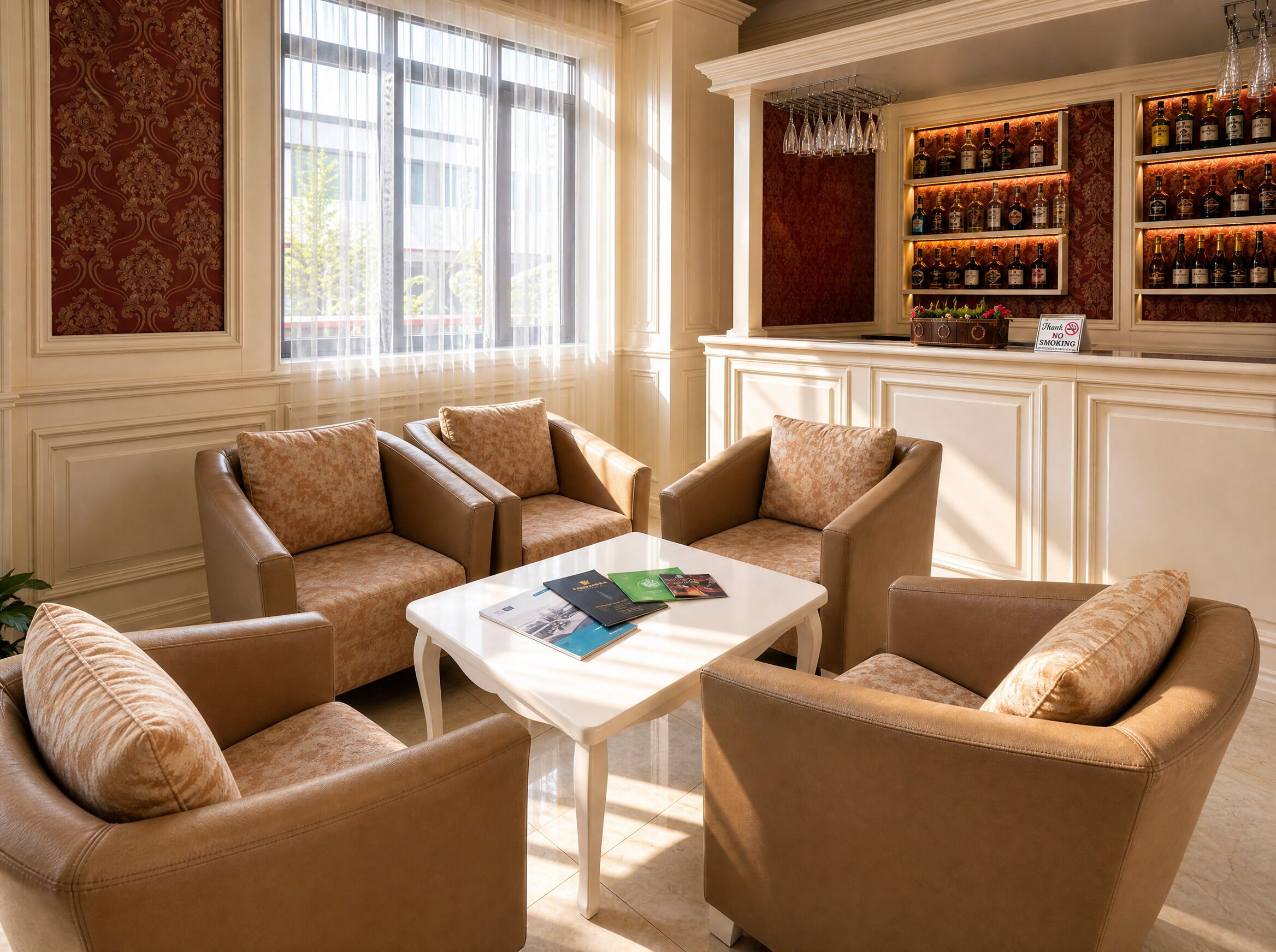Lobby sitting area