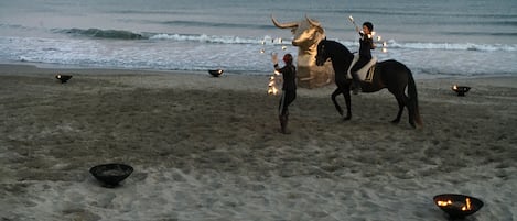 Vlak bij het strand