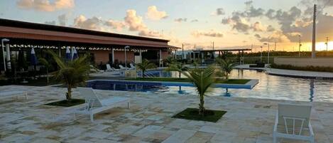 Indoor pool, outdoor pool