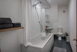 Combined shower/bathtub - Unique Space 😍Stunning Church Conversion (Blackpool)