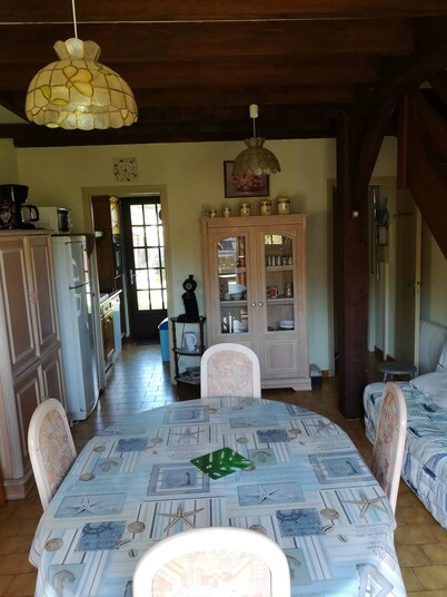 House 900 m from the beach.