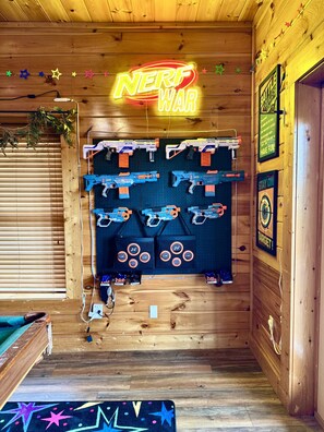 Interior - NERF War-Family Lodge-Theater-HotTub-GlowParty (Sevierville)