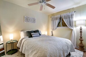 4 habitaciones, escritorio, tabla de planchar con plancha y wifi gratis 