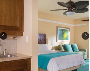 2 bedrooms, desk, iron/ironing board, travel crib