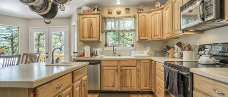 Microwave, oven, stovetop, dishwasher