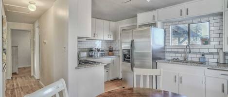 Microwave, oven, stovetop, dishwasher