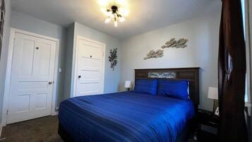 1 bedroom, iron/ironing board, travel crib, free WiFi