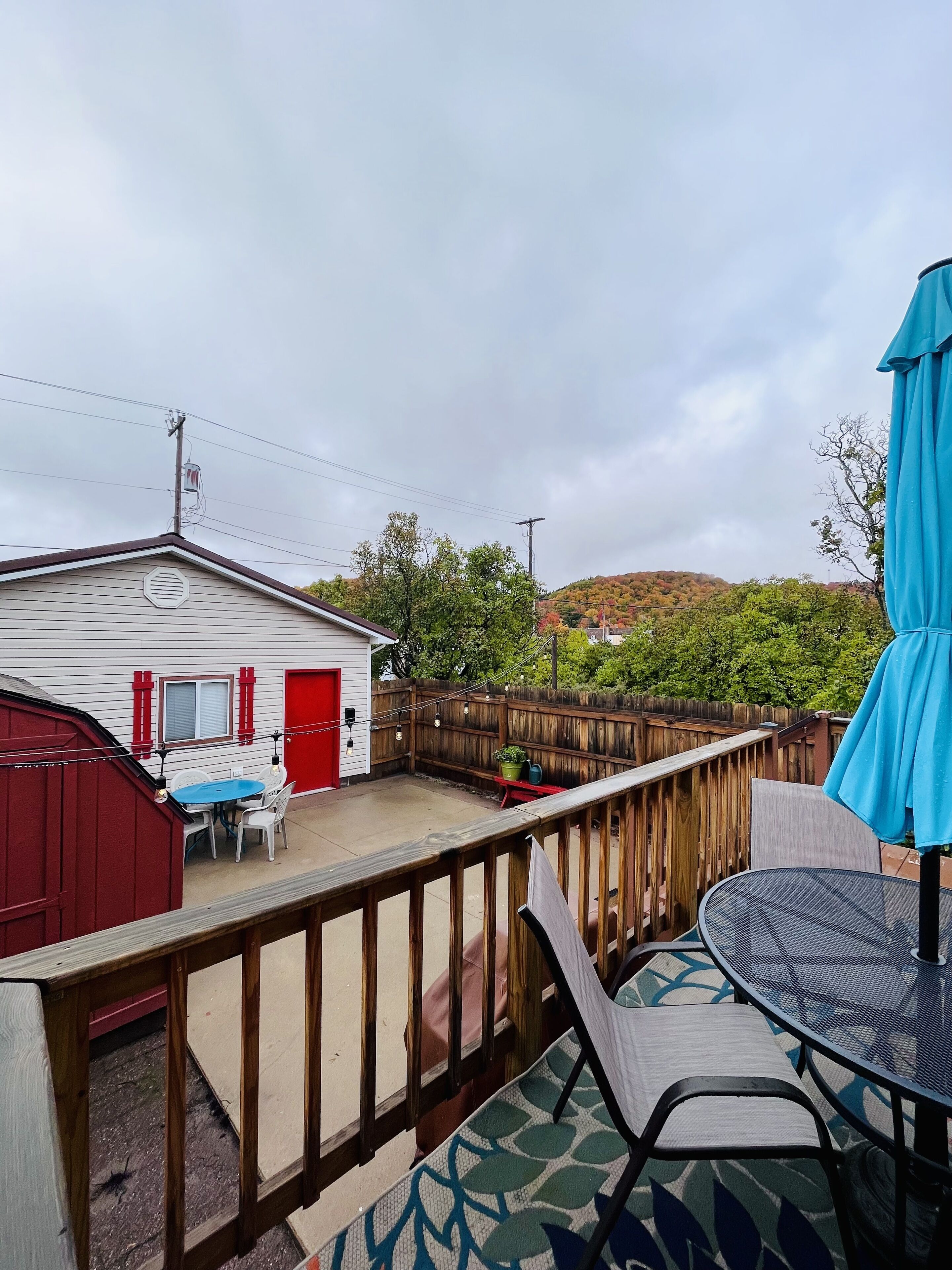 Rock House-Downtown Munising with Private Patio, Garage, Fire-pit & BBQ Grill