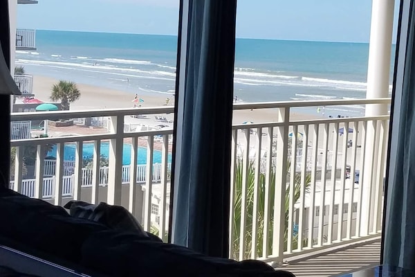 View from the living room mirror