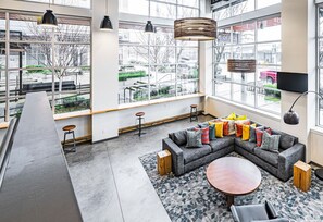 TV, stereo - Upscale Ballard 2BR w/ Gym & Yoga, close to Farmers Market, by Blueground (Seattle)