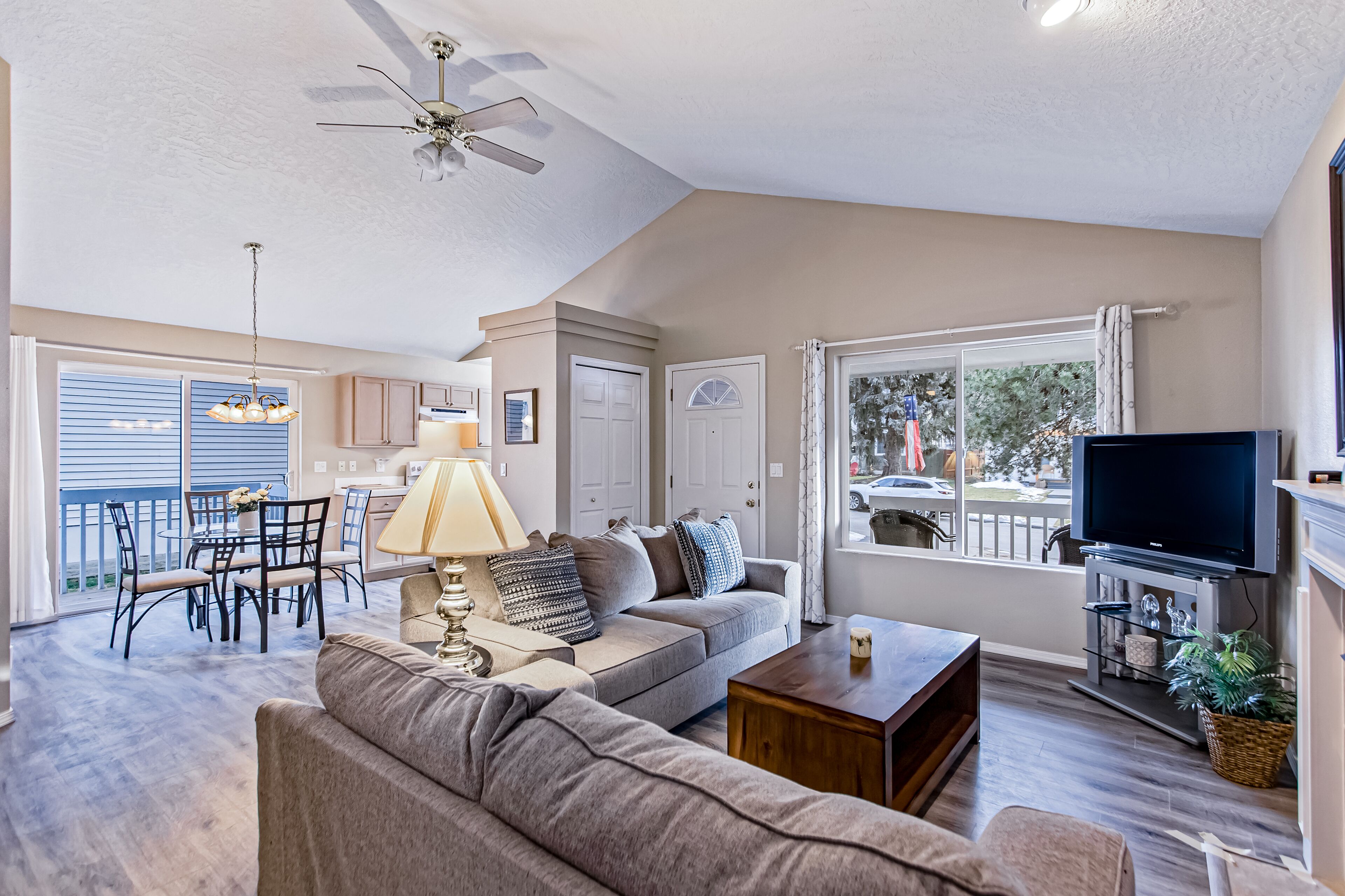 Dog-Friendly Home with Fireplace, Deck, Central AC, Private W/D, & WiFi