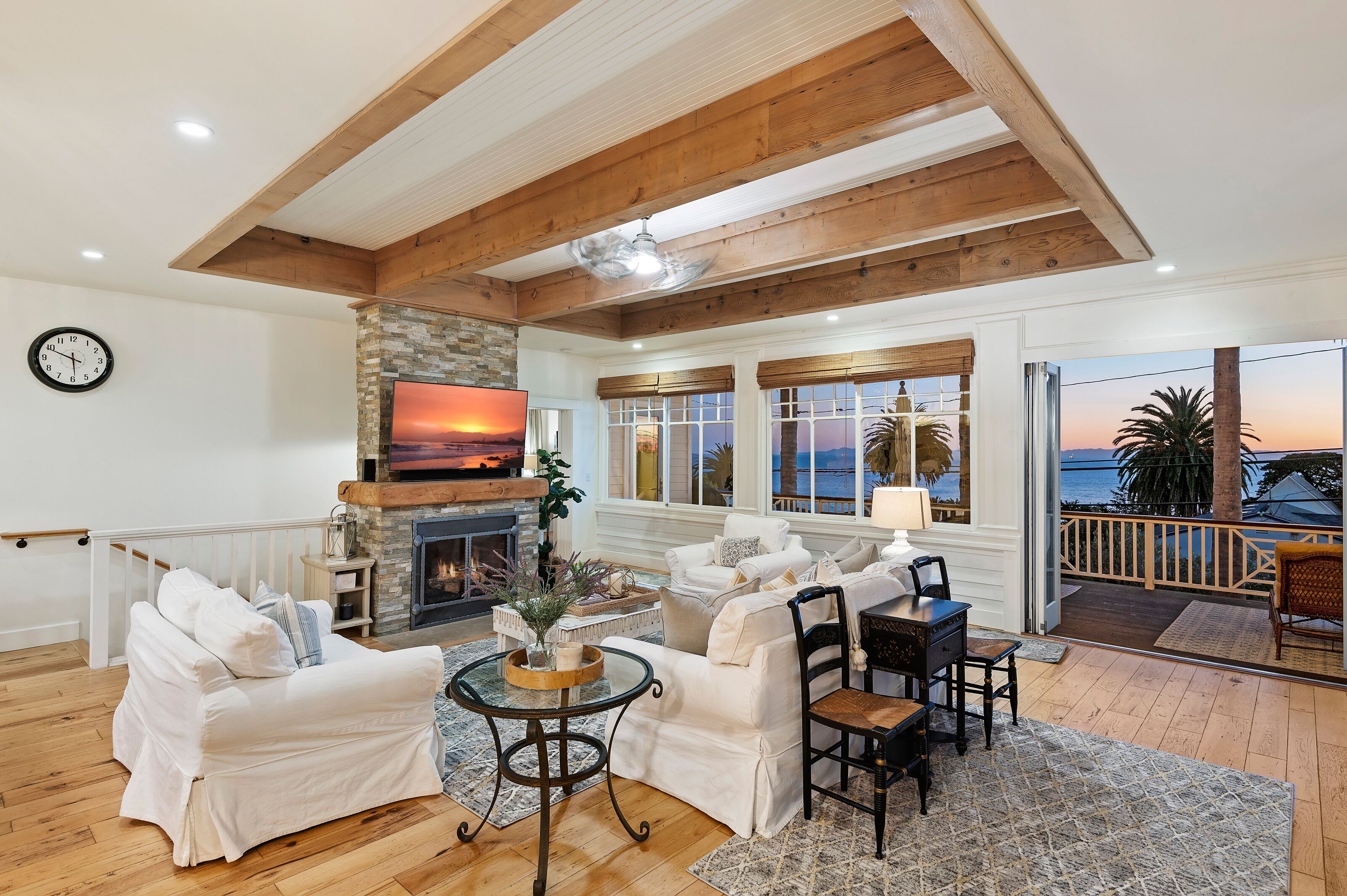 Golden Hour - Brilliant Ocean Views at this Charming Summerland Farmhouse