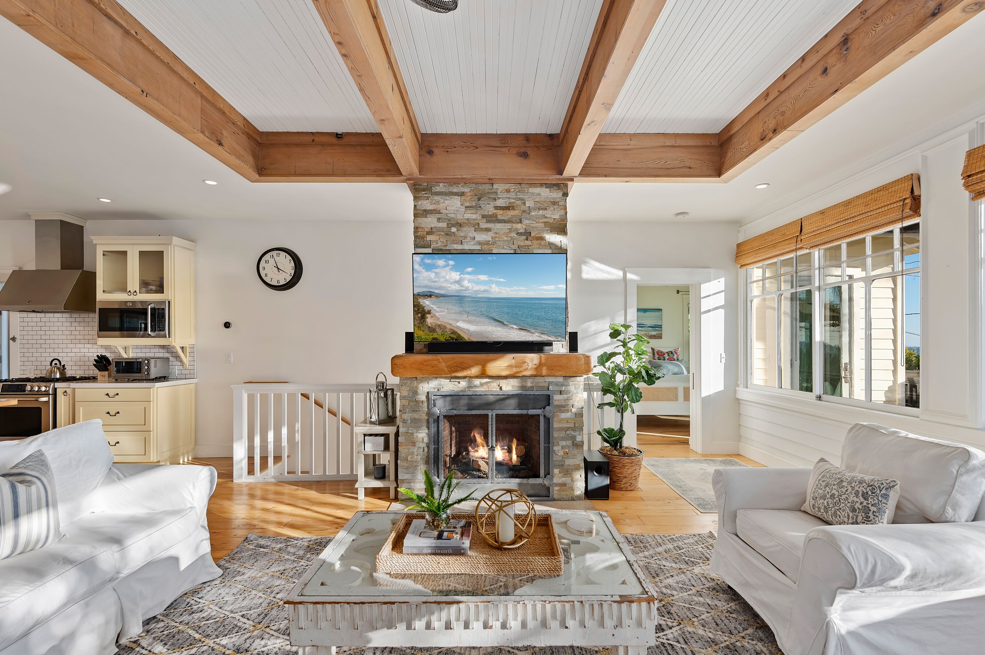 Golden Hour - Brilliant Ocean Views at this Charming Summerland Farmhouse